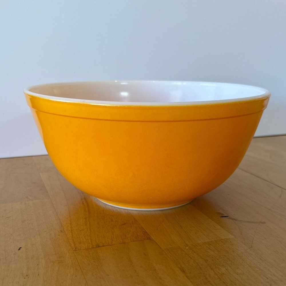 VTG Pyrex Orange Mixing Biel #403 2.5 quarts - Picture 3 of 12
